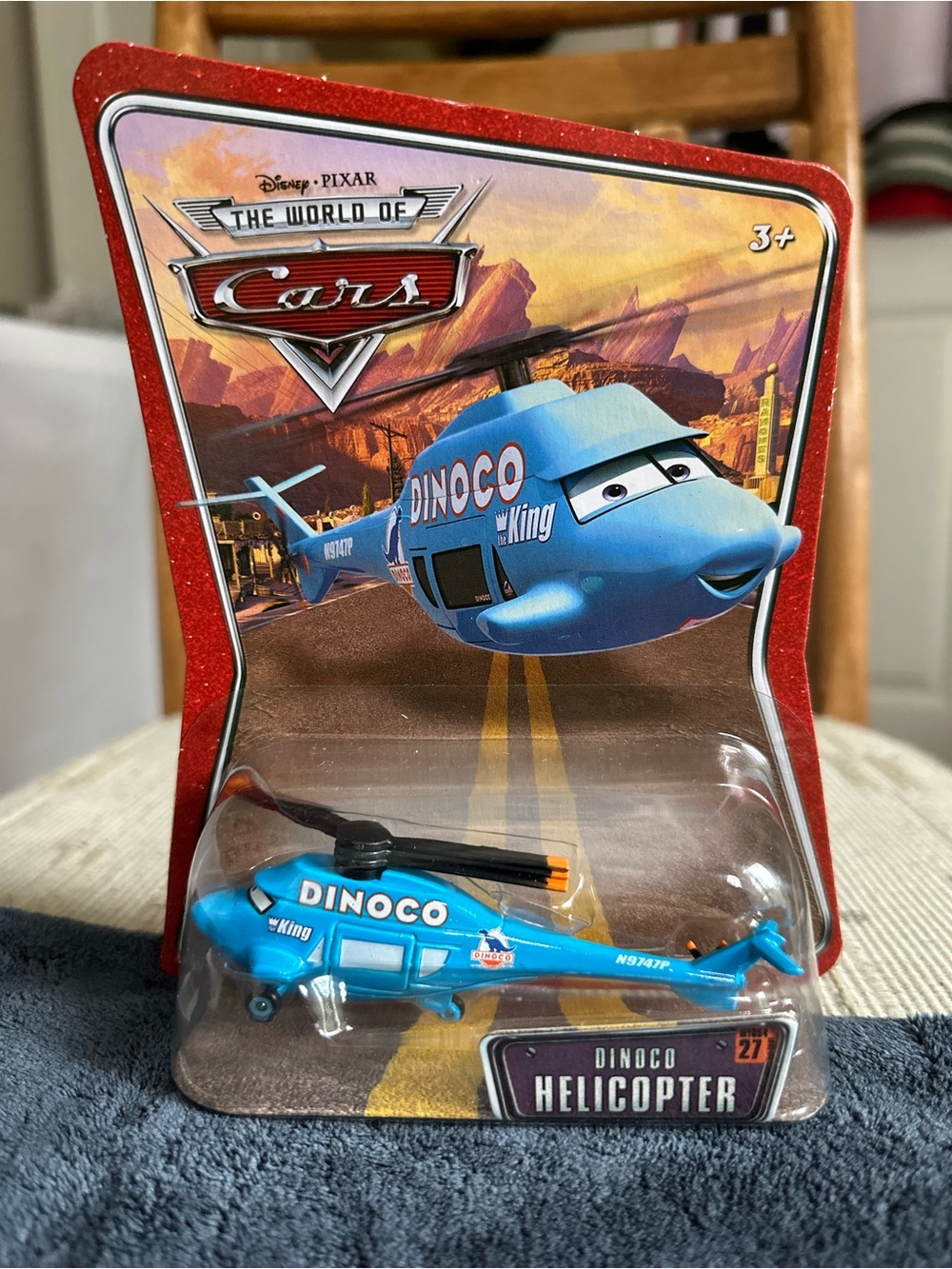 Cars Dinoco Blue Helicopter Toy - Dinoco King - World of Cars, 2008